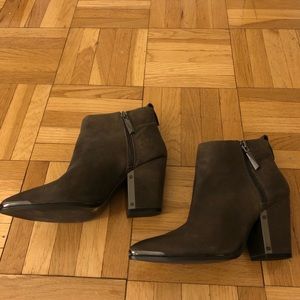 Stunning grey Vince Camuto leather booties